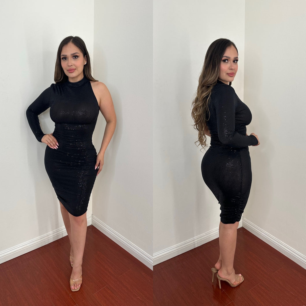 DEMI DRESS (BLACK SEQUENCE)