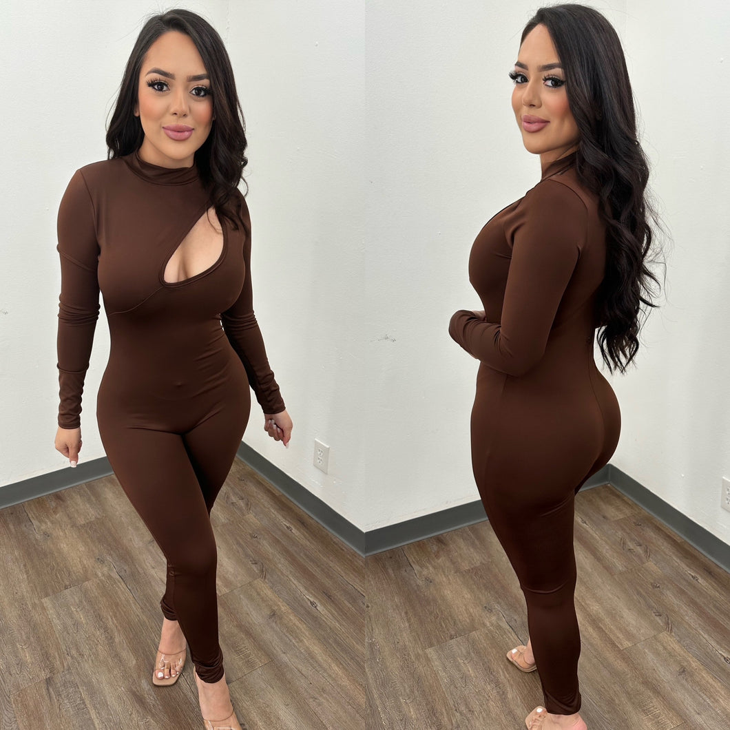 DESTINY JUMPSUIT (BROWN)